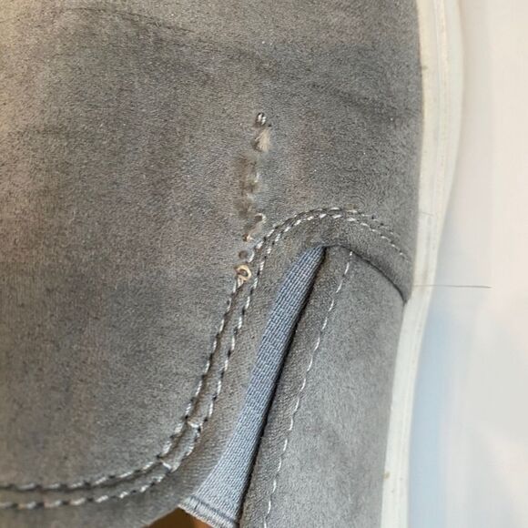 Steve Madden Emily Gray Faux Suede Sneakers - Picture 8 of 12